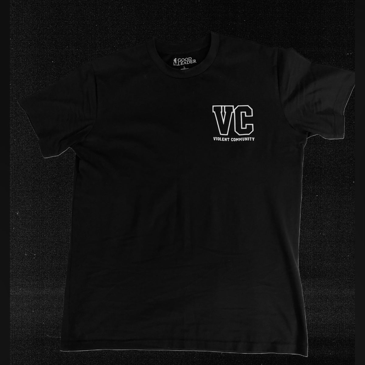 Support Your Local Gunfighter black T-shirt front VC chest print