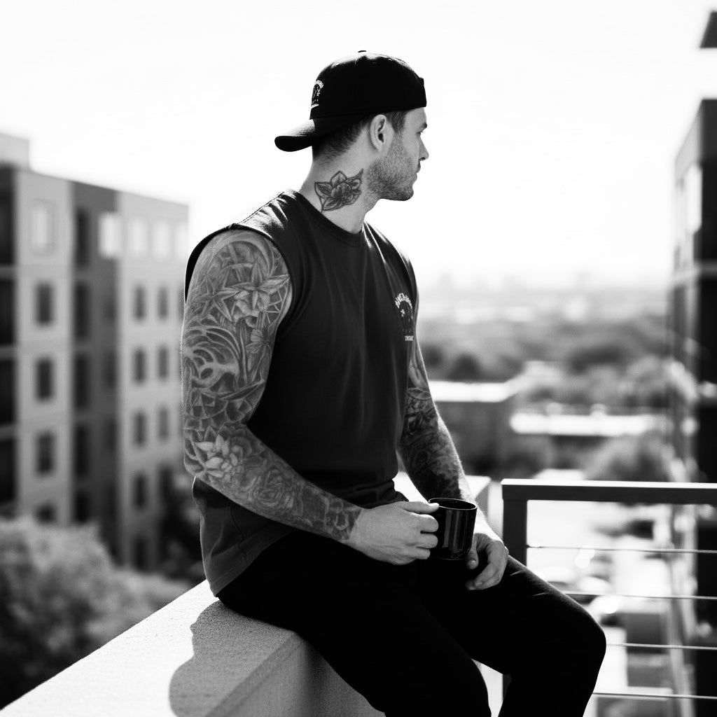 "Dual Threat" Heavy Faded Tank