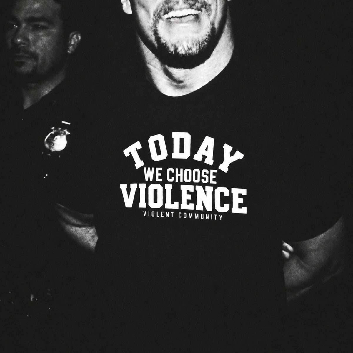 Today We Choose Violence black-and-white lifestyle image