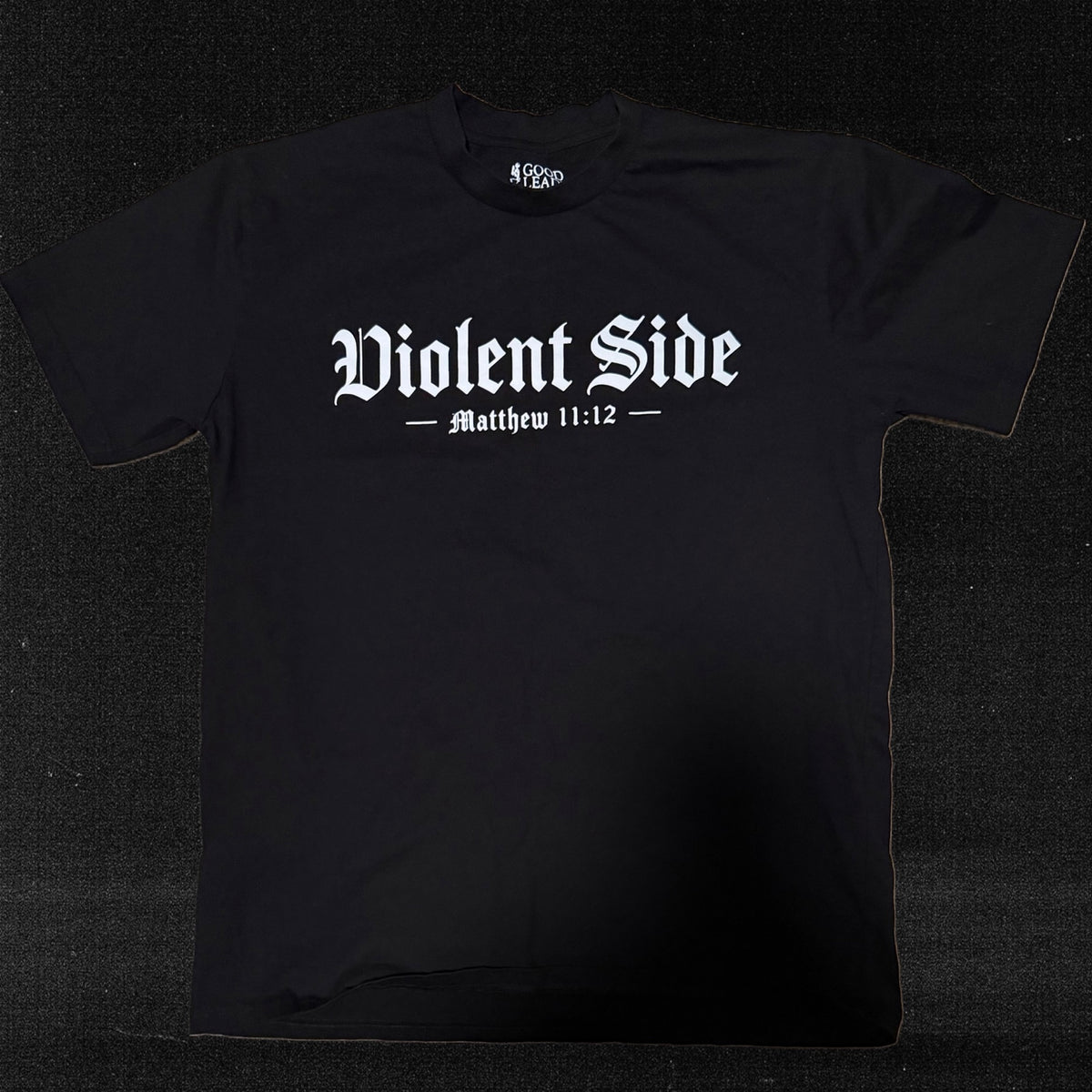 Violent Side Matthew 11:12 black T-shirt product photo